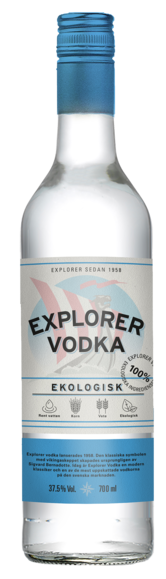 Glasflaska Explorer Vodka 