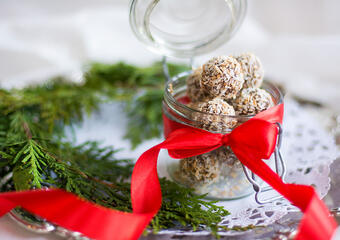 Amarulatryfflar med rostad kokos